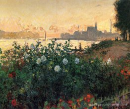 Argenteuil, fleurs au bord de la rivière