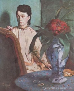 Femme avec le vase oriental