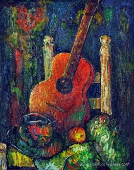 Nature morte avec de la guitare