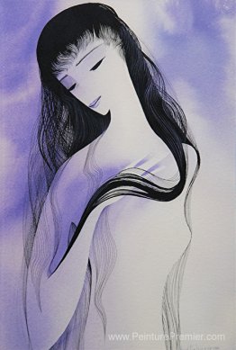 Femme en violet