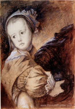 Copie d'une fille du portrait de Van Dyck de la femme de Colyn d