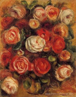 Vase de roses