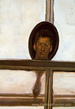 Intérieur avec miroir à main (autoportrait)