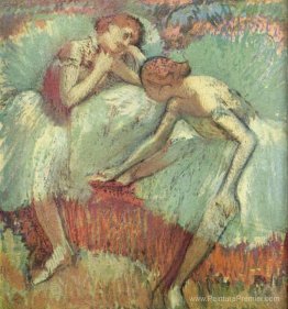 Deux danseurs au repos (danseurs en bleu)