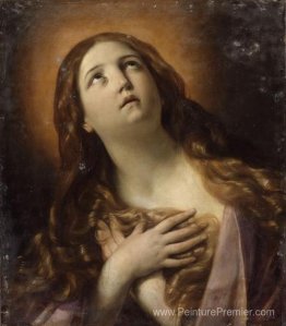 Marie-Madeleine en extase au pied de la croix