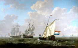 Le yacht de la chambre de VOC de Rotterdam 1790