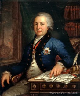 Portrait du poète russe Gavril Derzhavin