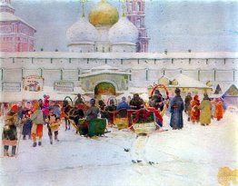 Le marché près du monastère de Tittse-Sergiyev