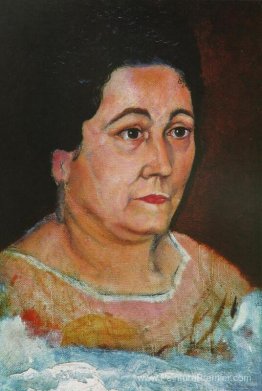 Portrait de la mère de l'artiste, Dofia Felipa Dome Domenech de,