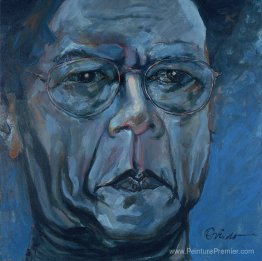 Auto Retrato en Azul (auto-portrait en bleu)