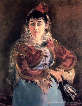 Portrait d'Emilie Ambre dans le rôle de Carmen