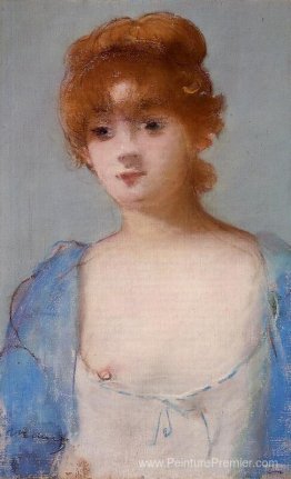 Jeune femme dans un négligé