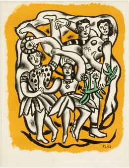 Les danseurs (fond jaune)