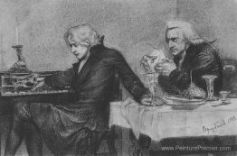 Salieri verse du poison dans le verre d'un Mozart