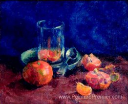 Tangerines et verre