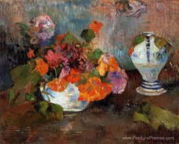 Le vase de nasturtiums