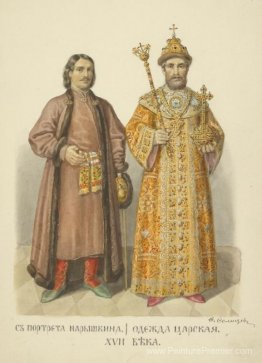 Du portrait du Naryshkin. Vêtements royaux