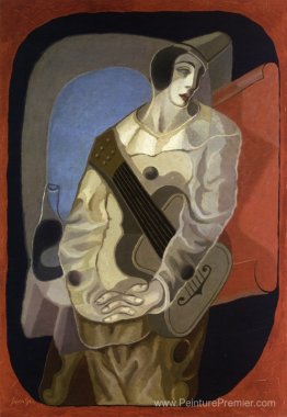 Pierrot avec guitare