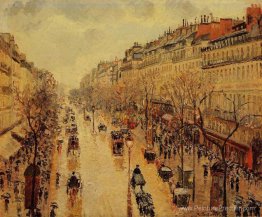 Boulevard Montmartre après-midi, sous la pluie