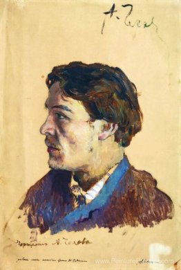 Portrait de l'écrivain Anton Tchekhov