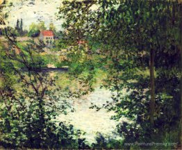 Ile de la Grande Jatte à travers les arbres