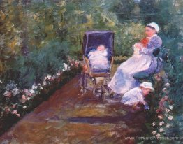 Enfants dans un jardin