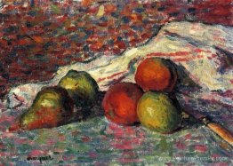 Fruits, couteau et serviette