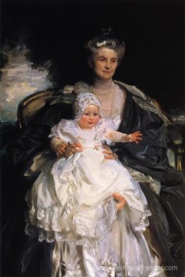 Mme Henry Phipps et son Granson Winston