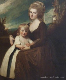 Frances Bankes (1756–1847), Lady Brownlow, avec son fils, l'hono