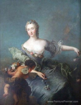 Portrait de Louise Albertine von Grappendorf comme Flora