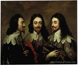 Charles I en trois positions