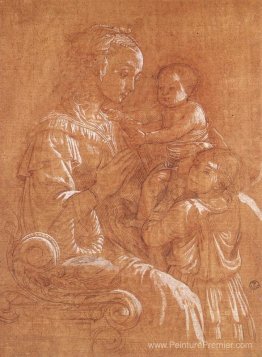 Madonna avec l'enfant et deux anges