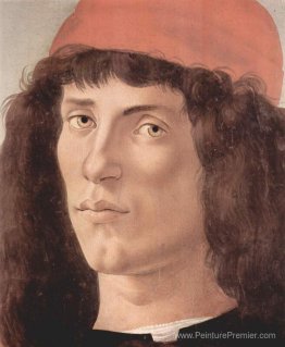 Portrait d'un jeune homme avec une casquette rouge