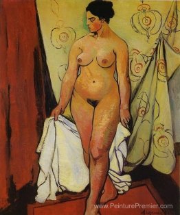 Femme nue avec draperie