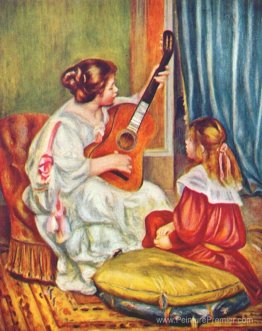 Femme avec une guitare