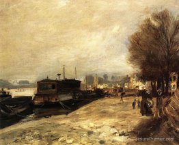 Buanderie par les rives de la Seine, près de Paris