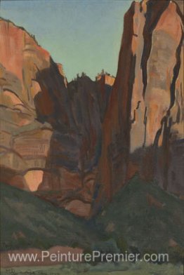 Notch dans le mur, parc national de Zion, août 1933