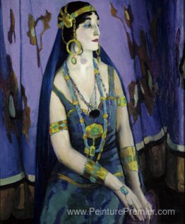 L'actrice comme Cléopâtre (Mercedes de Cordoba, femme de l'artis