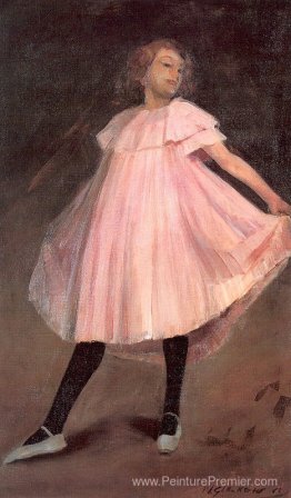 Danseuse dans une robe rose