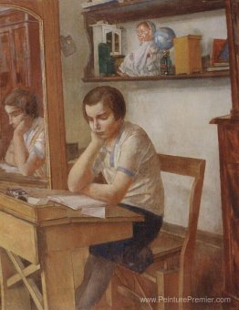 La fille au bureau