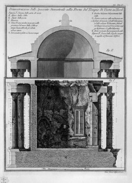 Démonstration du diamètre de la section de la porte du temple de