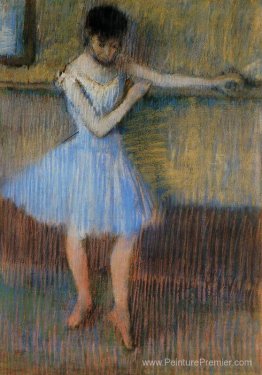 Danseuse en bleu à la barre