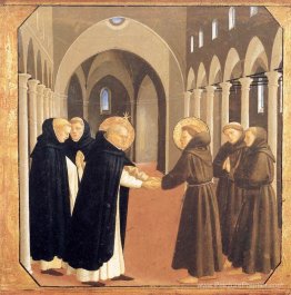 La réunion de Sts. Dominic et Francis d'Assisi