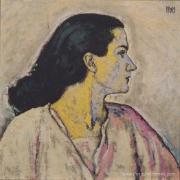 Portrait d'une femme de profil