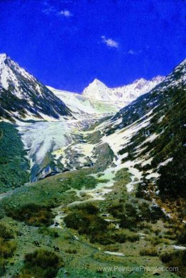 Glacier sur le chemin du Cachemire au Ladakh