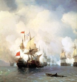 Bataille de Chios le 24 juin 1770