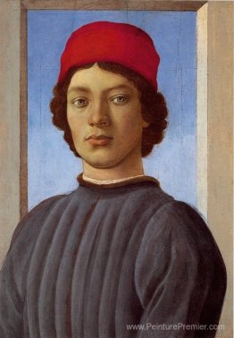 Portrait d'un jeune homme avec une casquette rouge