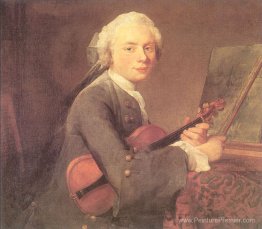 Jeune homme avec un violon (portrait de Charles Theodose Godefro