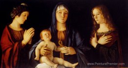 Vierge et enfant avec St. Catherine et Mary Magdalene