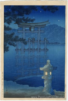 Nuit starlit, miyajima